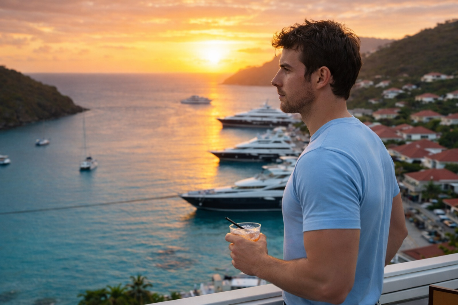 Viceroy Fine Tee Overlooking Sunset Water.png