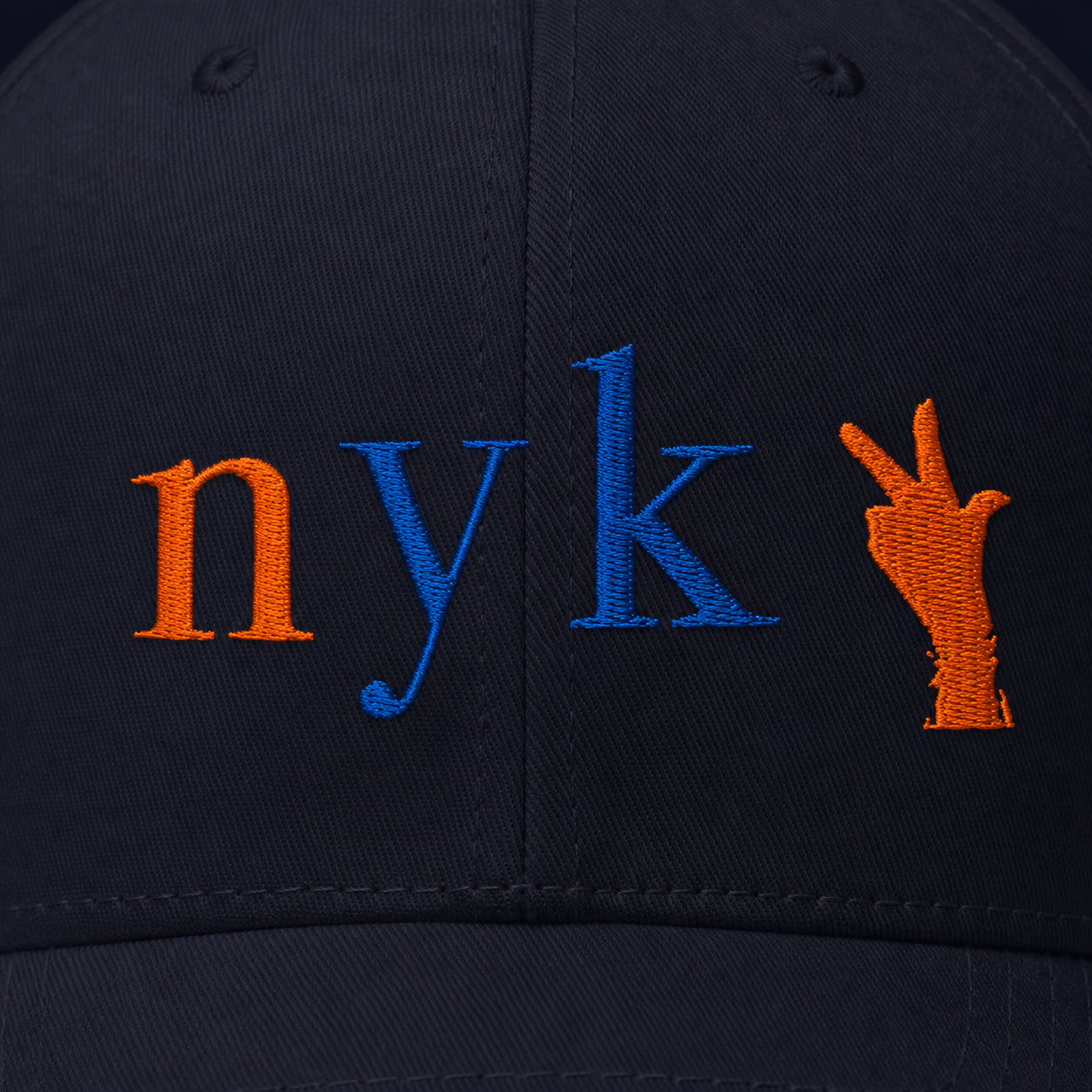 NYK Signature Three Embroidered Hat  Embroidered Black.png