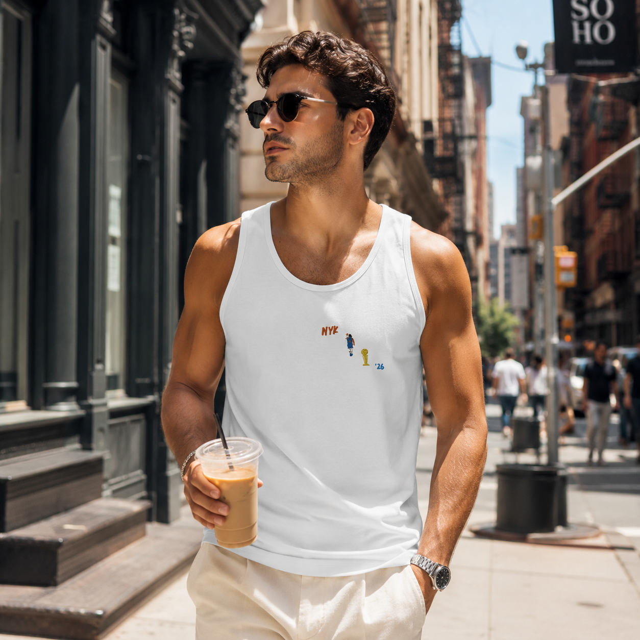Knicks Brunson Championship '26 Embroidered Tank Top Man Soho.png