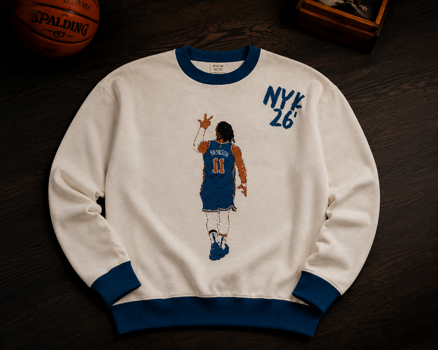 Icon | Brunson Relaxed Fit Knitted Crew Neck Sweater