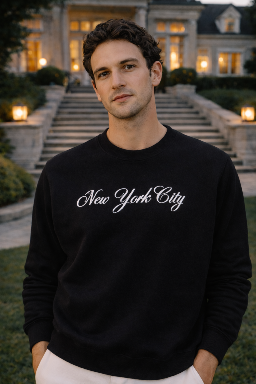 NYC Organic Unisex Embroidered Sweatshirt