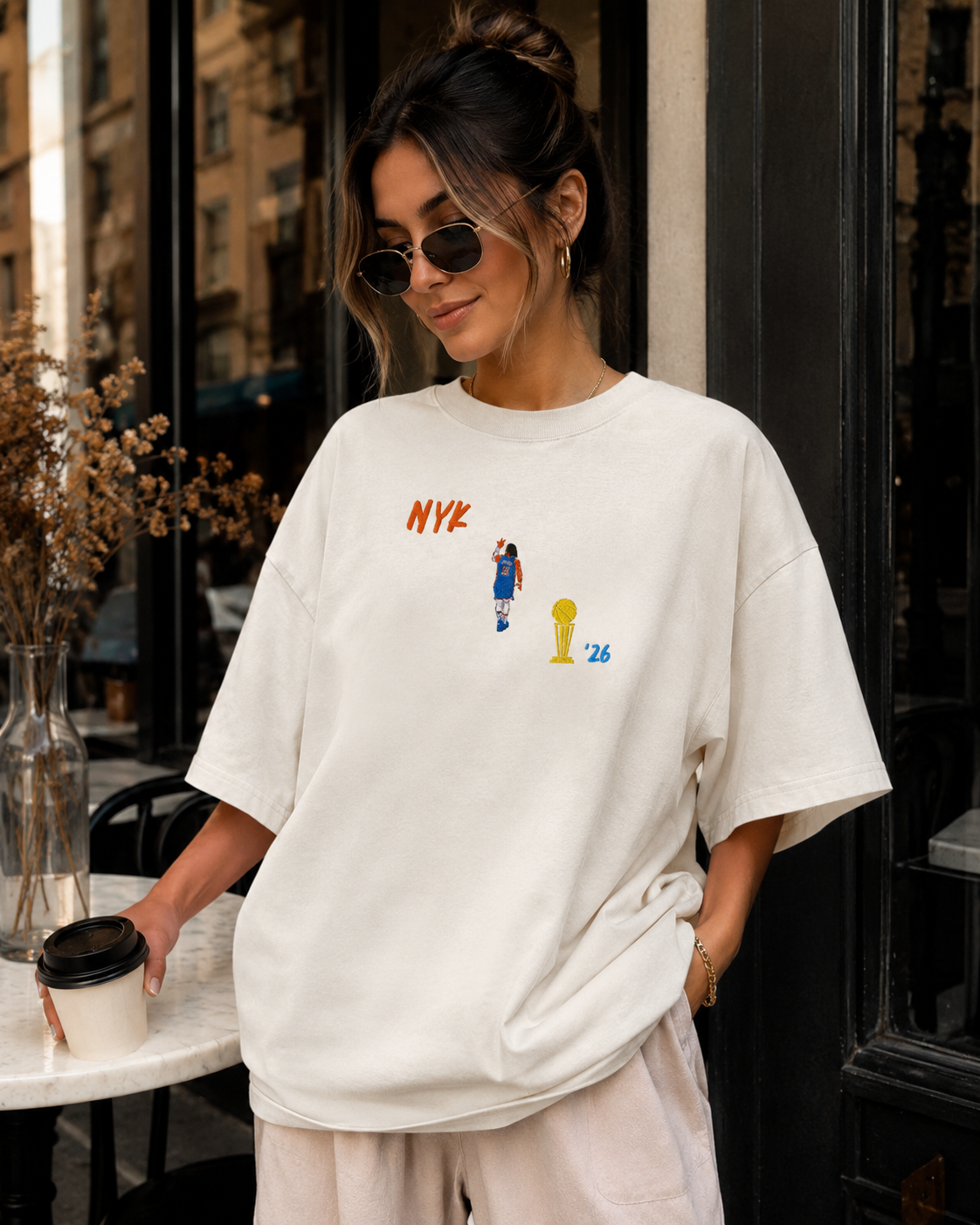Knicks Oversized Brunson Finals Embroidered Unisex T-Shirt Female.png
