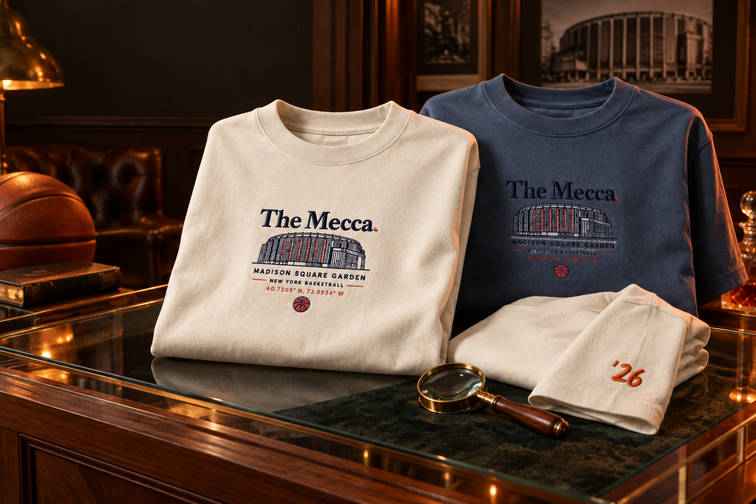 The Mecca Embroidered Men's Oversized Faded T-Shirt | AS Colour 5082