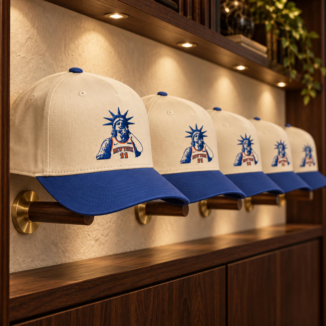 Knicks Liberty Hat Embroidered Five Panel Lineup.png