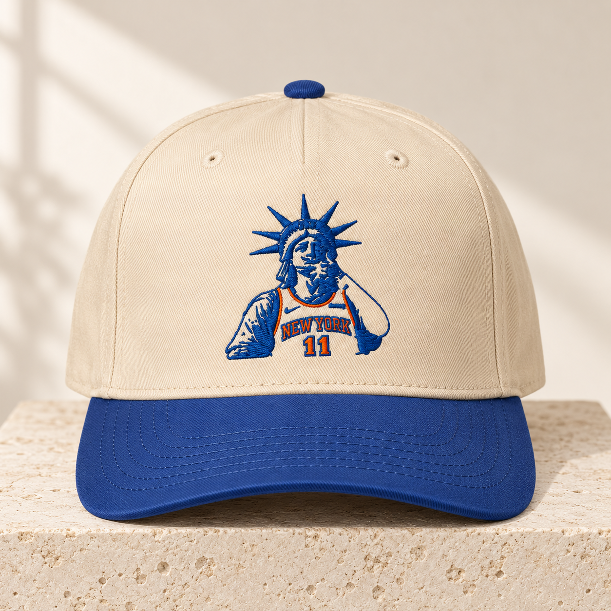 Knick Brunson Hat Embroidered Two Panel Hat Mockup.png