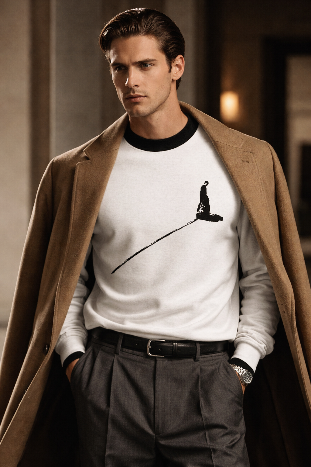 Jean Paul Gaultier Relaxed fit knitted crew neck sweater