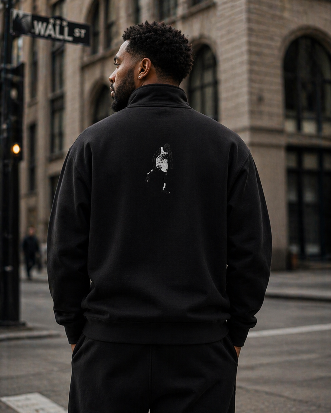 Iconic | Karl Anthony Towns Embroidery | Premium 1/4 Zip Sweatshirt