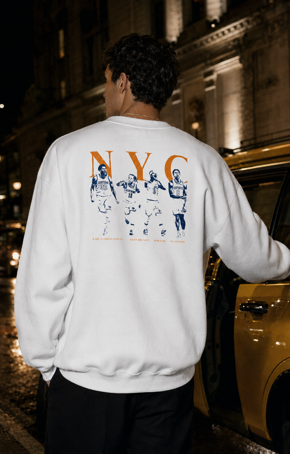 Knicks Embroidered Front, Streetwear Vintage Back | Unisex Sweatshirt