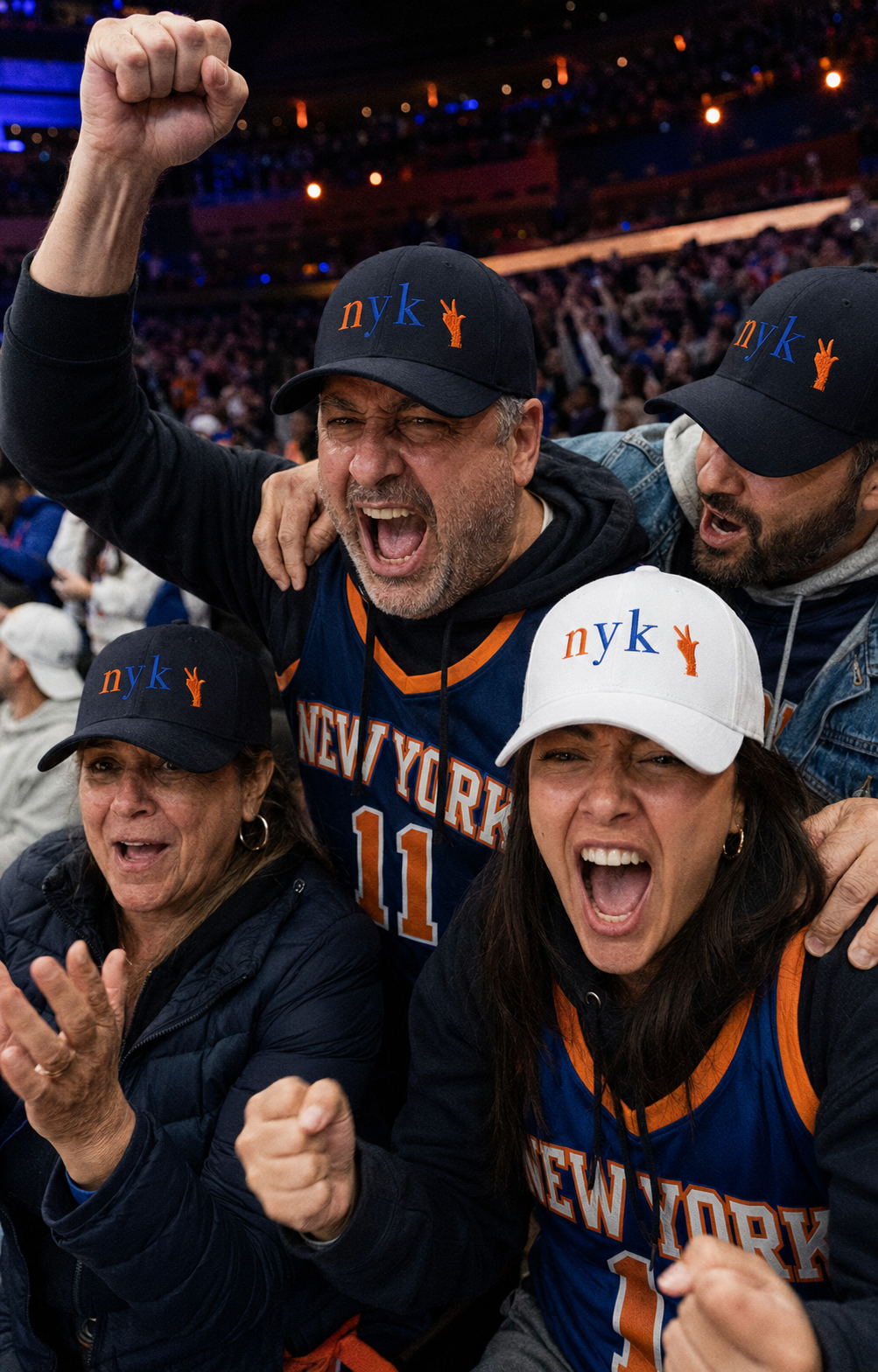 NYK Signature Three Embroidered Hat  03-in-arena-reaction.png