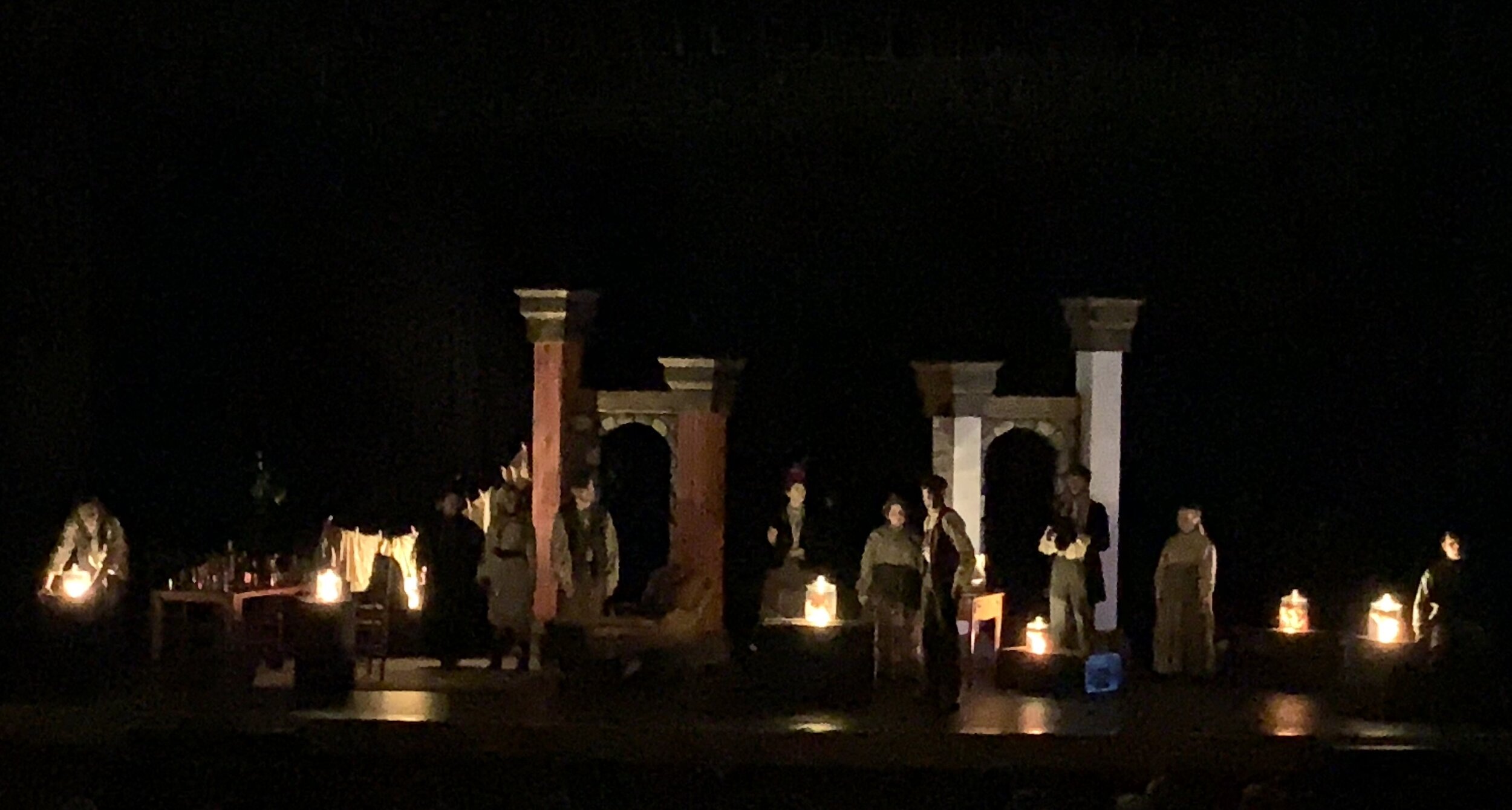 This story is about two English physicians who perform autopsies on ill-gotten corpses. The trunks are a metaphor of the lives ended prematurely. The very end of the play we have the characters bring out specimen jars, setting them on their trunks.