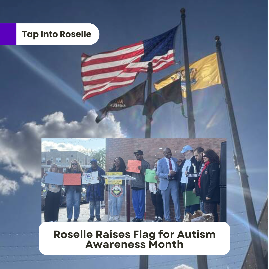 Roselle Raises Flag for Autism Awareness Month