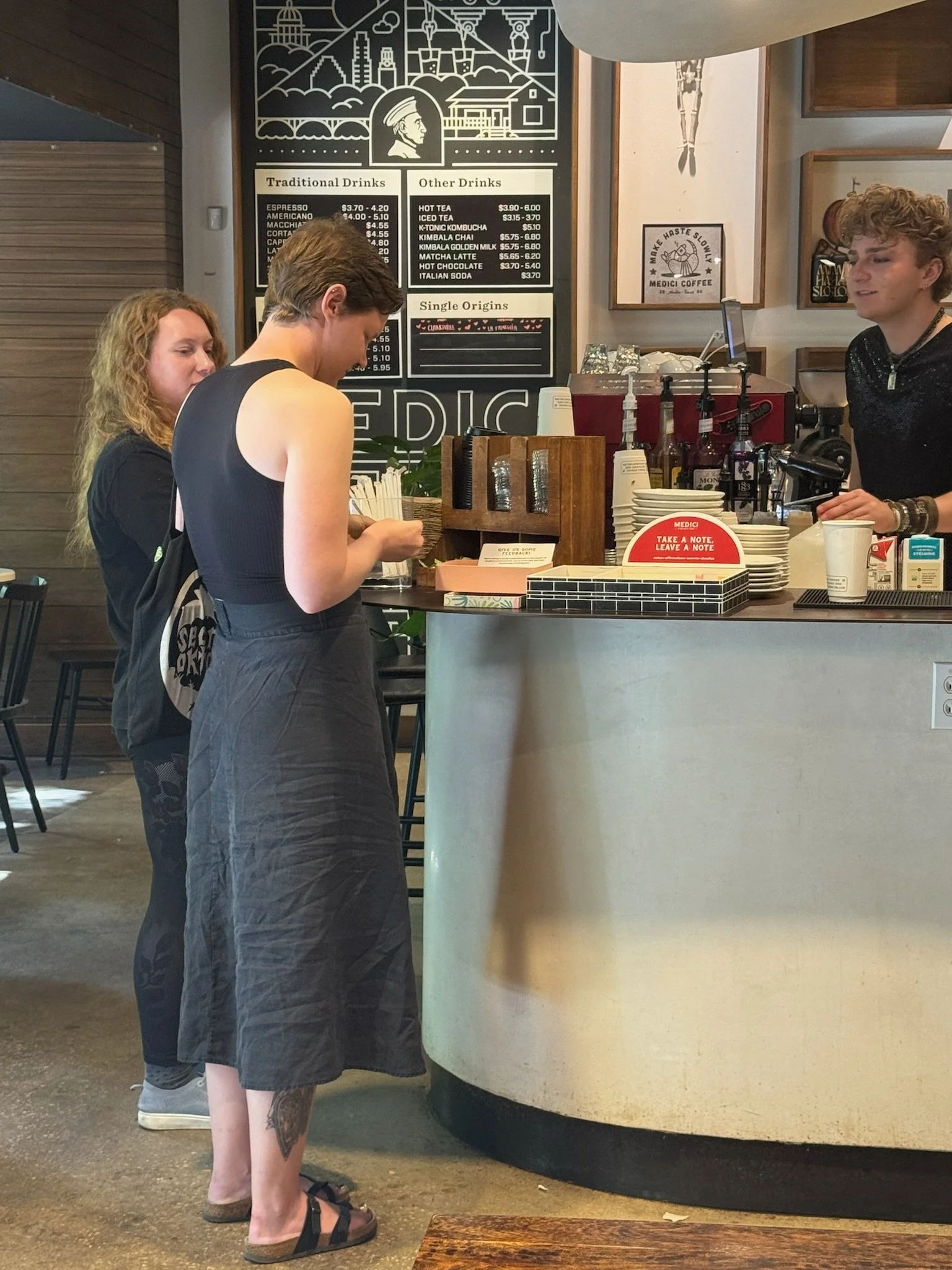 Engagement from Cody, the barista