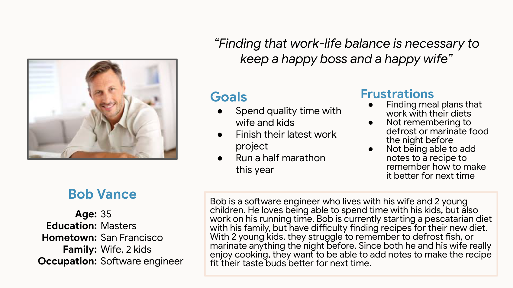 Professional Parent finding balance between time and nutrition