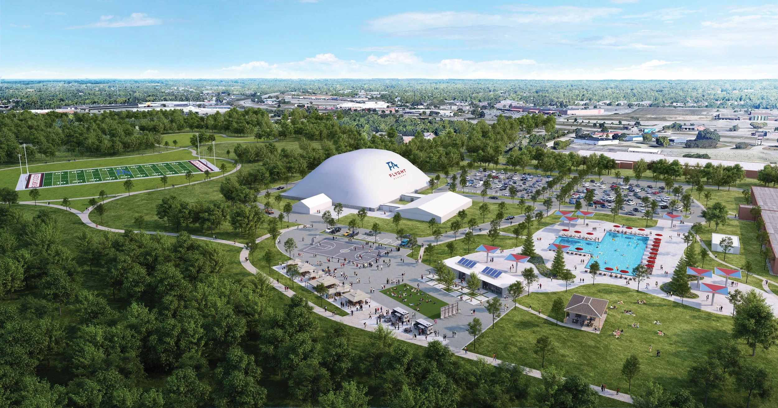 Master plan for Flyght Academy in Trotwood, Ohio.