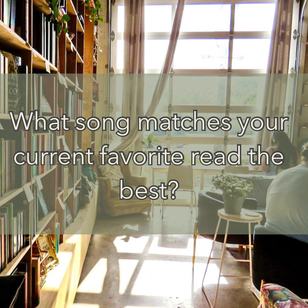 Help us curate a book lover&rsquo;s dream playlist!🎶📚

Our question to you: What song matches your current favorite read the best??

We are looking for the best storytelling songs, that match your book vibes perfectly! Let us know what your reading