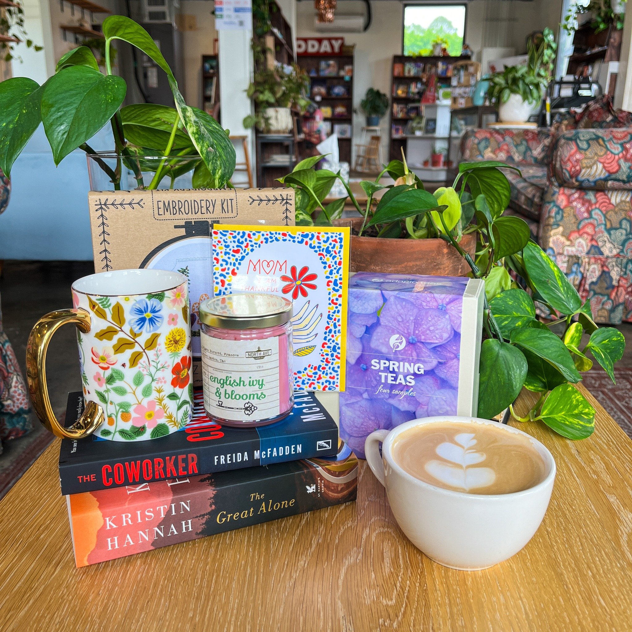 Don't panic! We've got you covered for Mother's Day! 🌼

It's not too late to treat Mom like the queen she is! Swing by Verb Bookstore and Cafe, anytime this week to snag all of her favorites. From cozy reads to delightful trinkets, we've got somethi