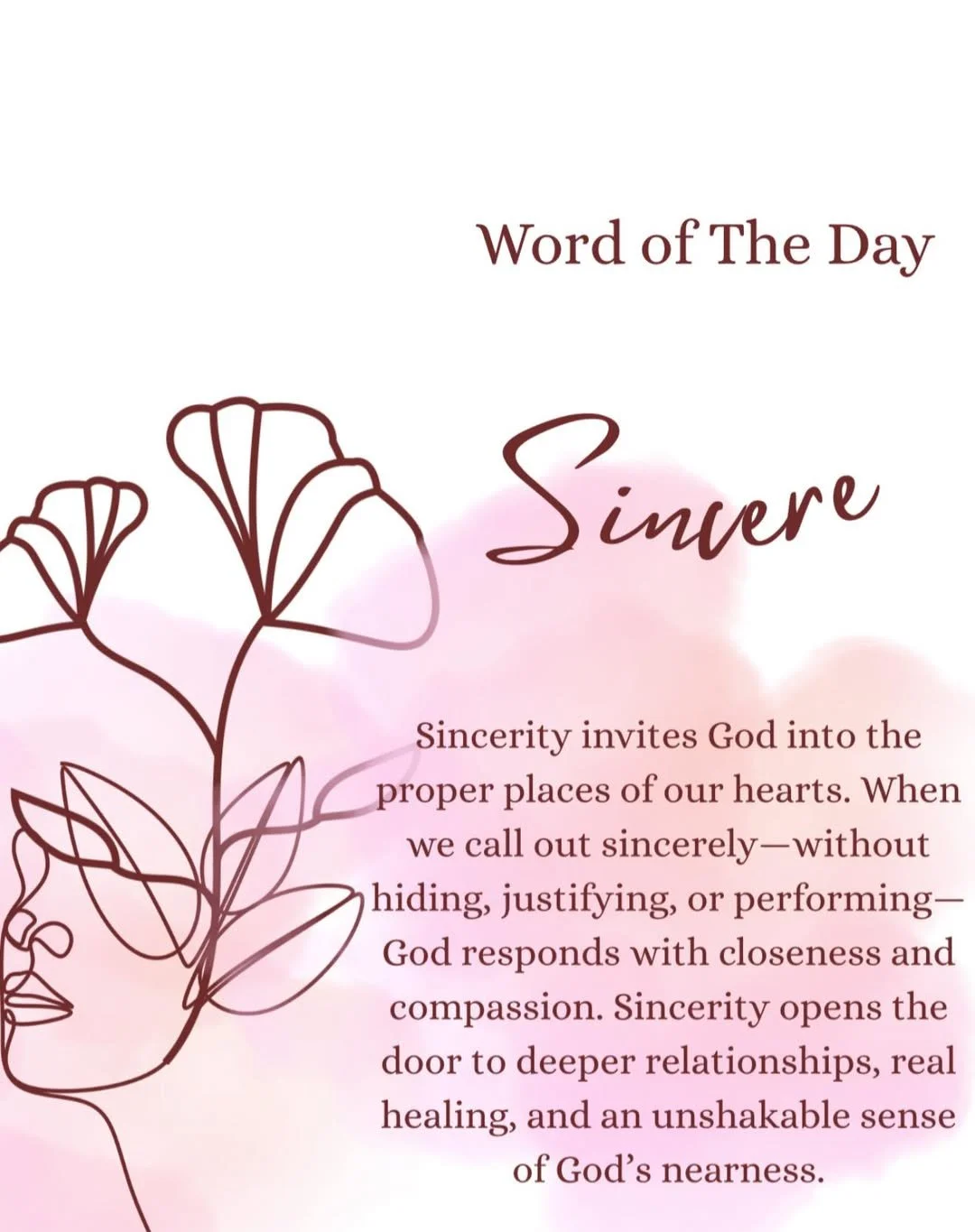 The Word of the Day is Sincere