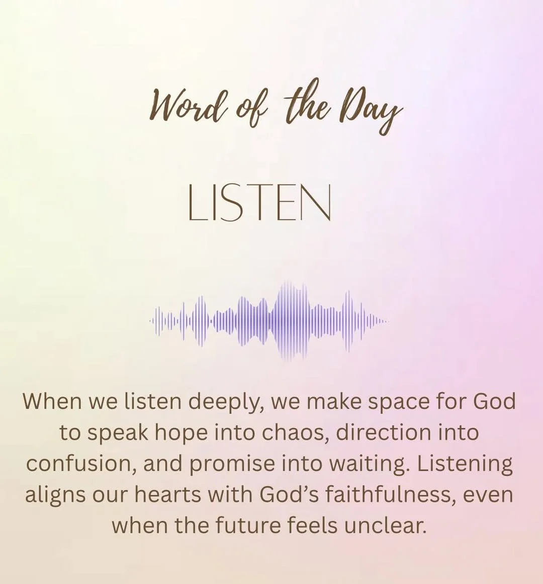 The Word of the Day is Listen