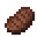 Pixelated image of a piece of cooked meat or beef