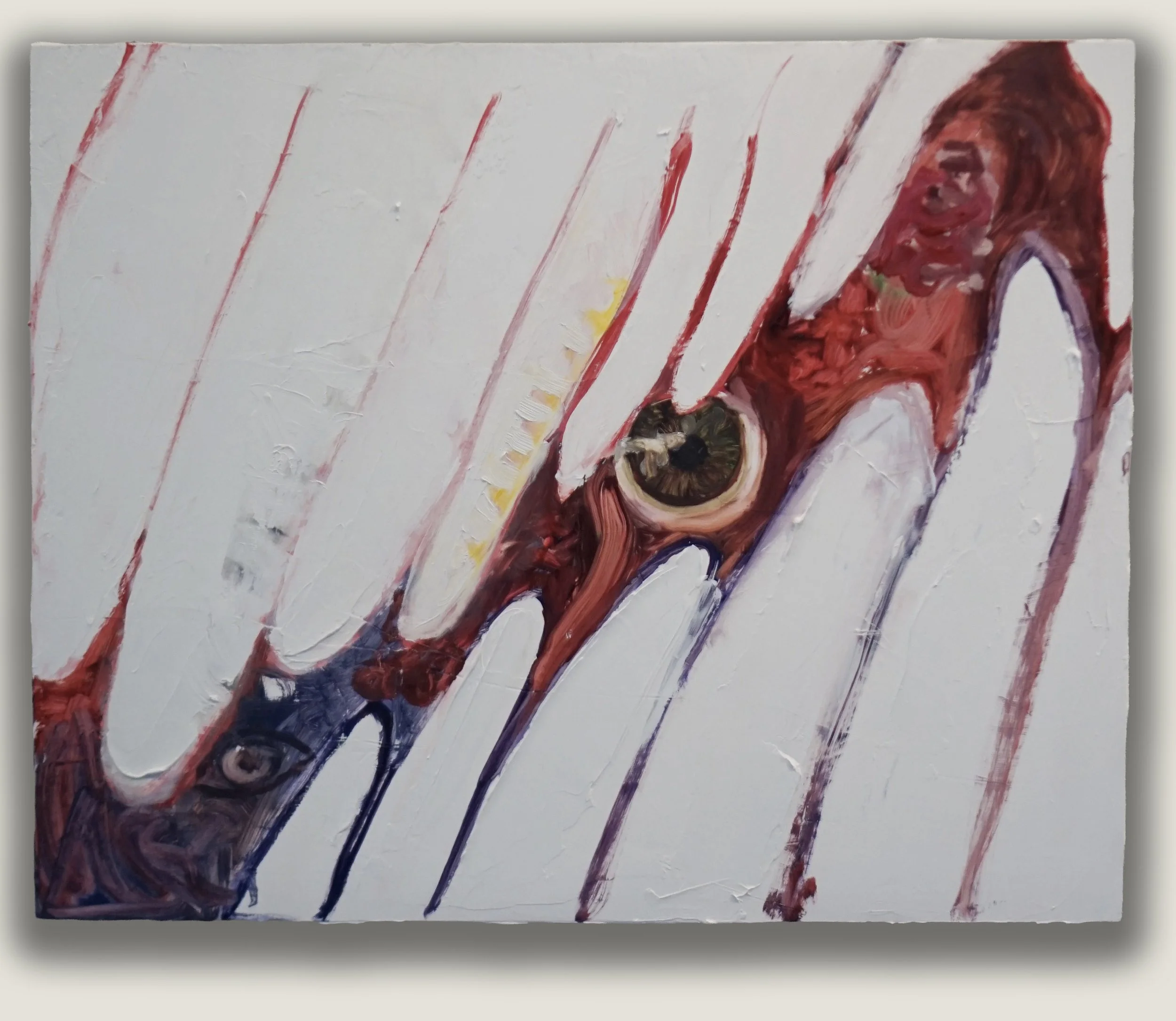 Angel,  oil on panel, 12 x 18" 2025