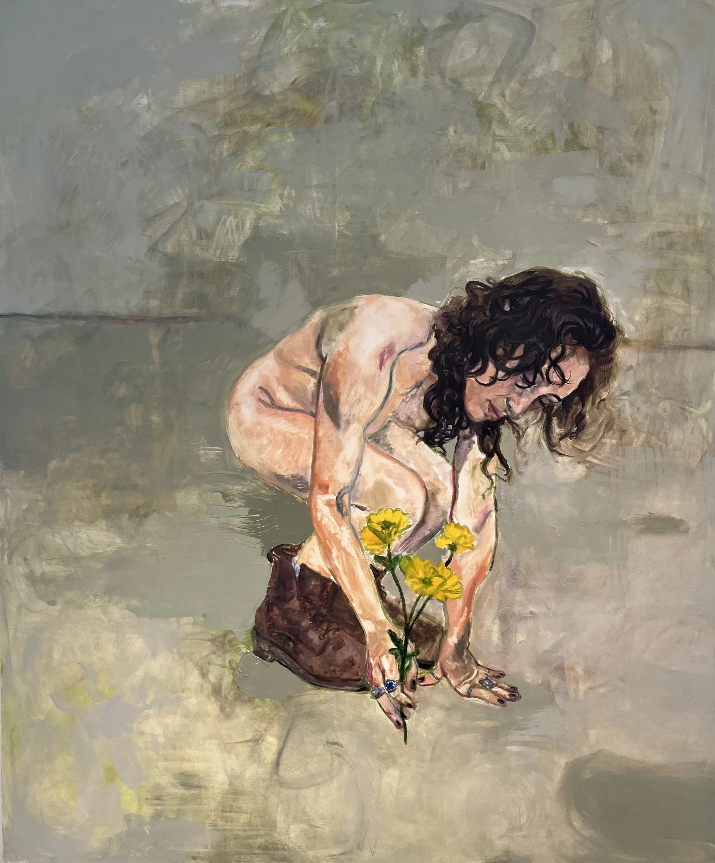 Not to Touch the Earth, oil on canvas, 60 x 72 in, 2025