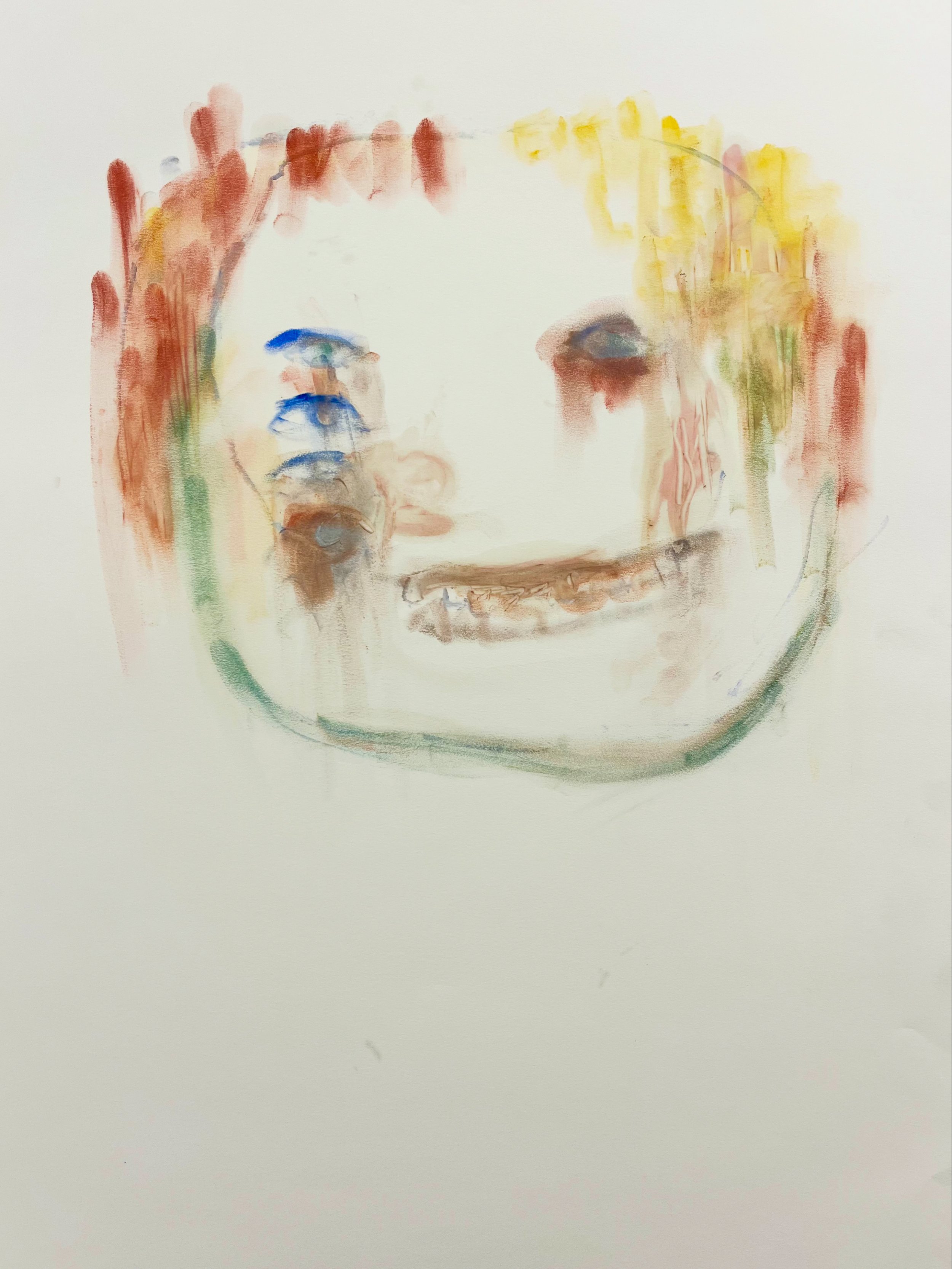 (((protective presence))) makeup on paper, 18 x 20" 2026