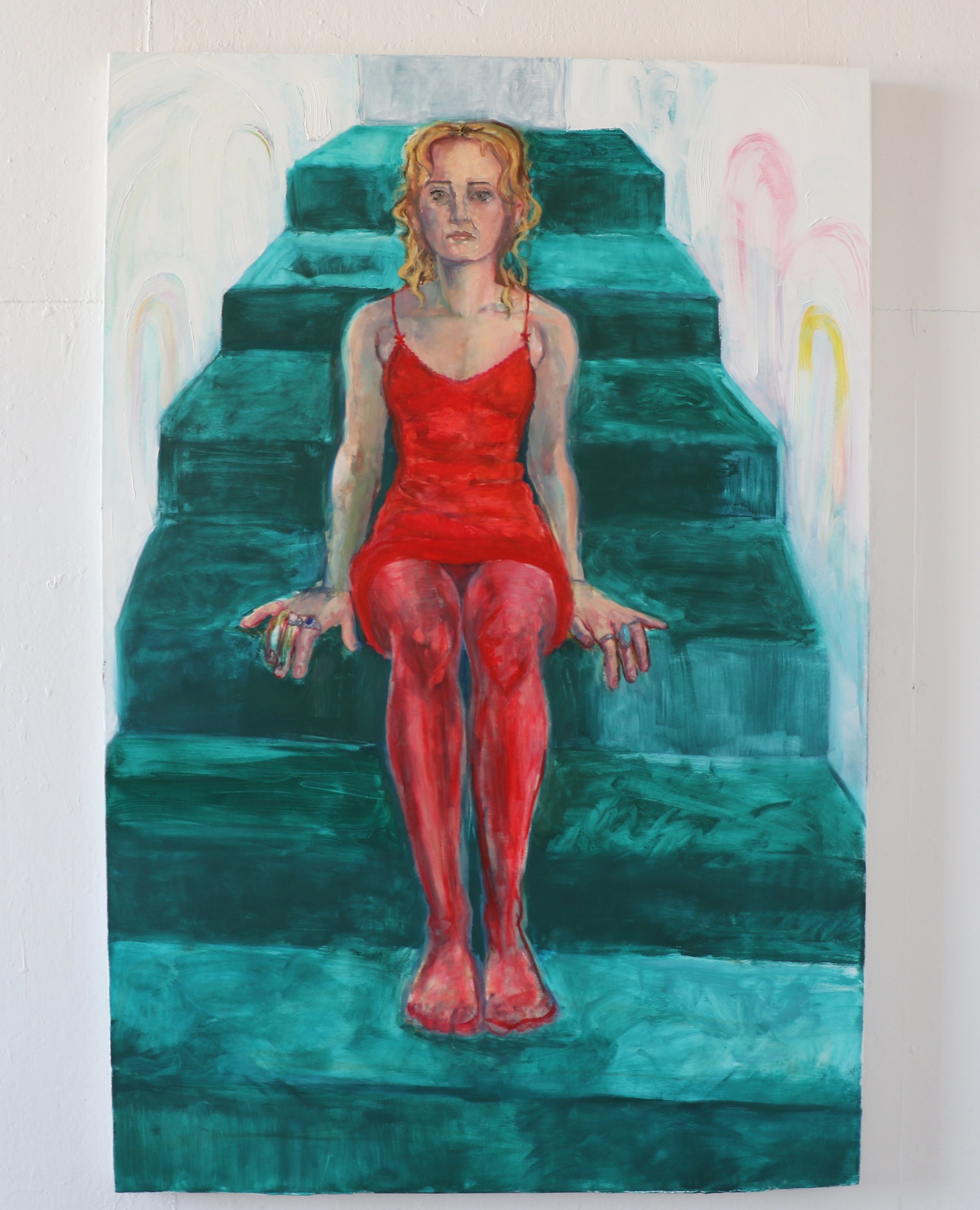 The Lights are Getting Brighter, oil on canvas, 48 x 72" 2025