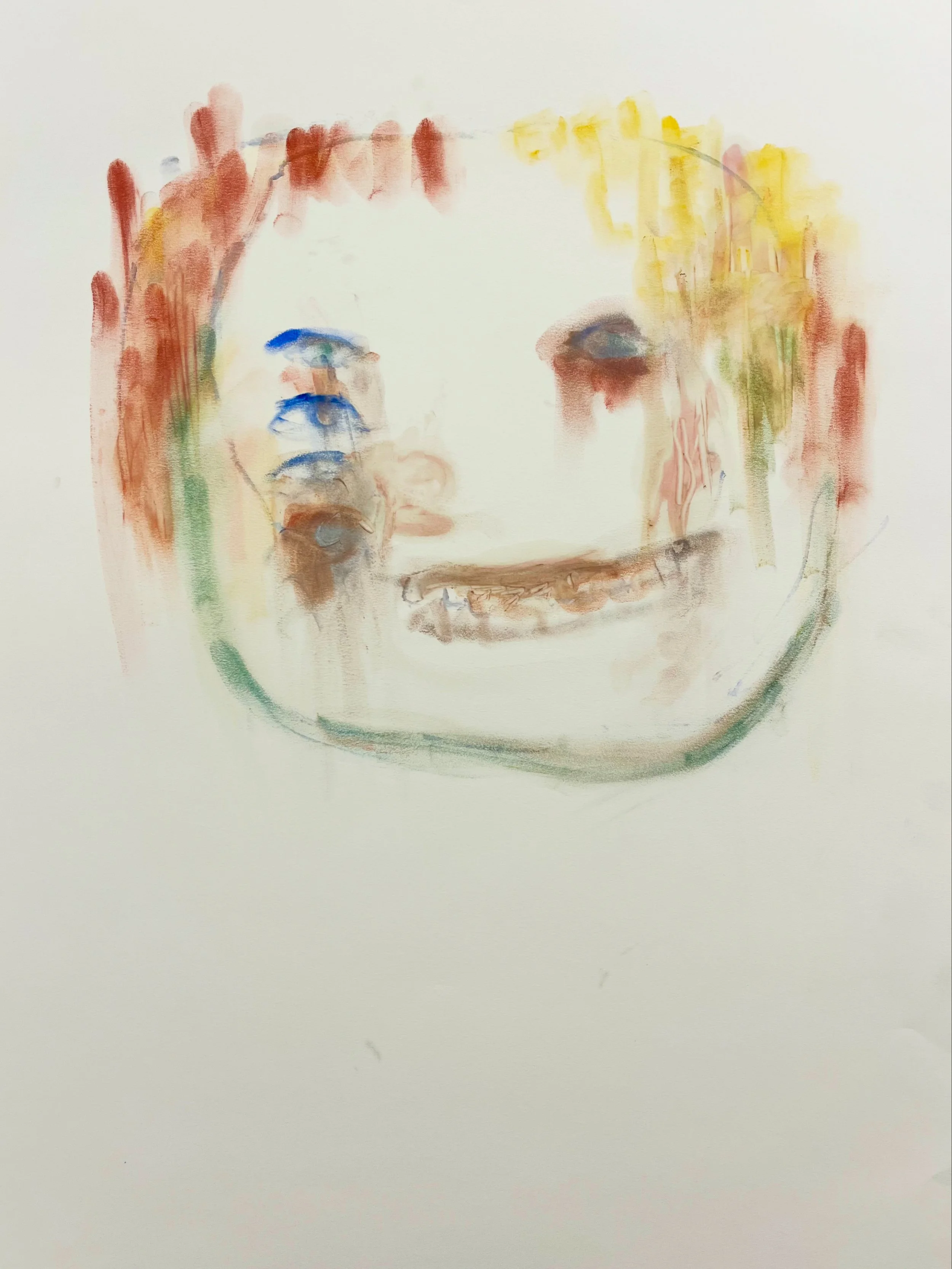 (protective presence) makeup on paper, 18 x 20" 2026