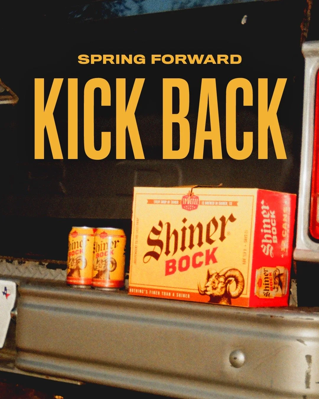Holidays: over. Sun: out. Good times: on the way. Shiner: Bock. 🍻