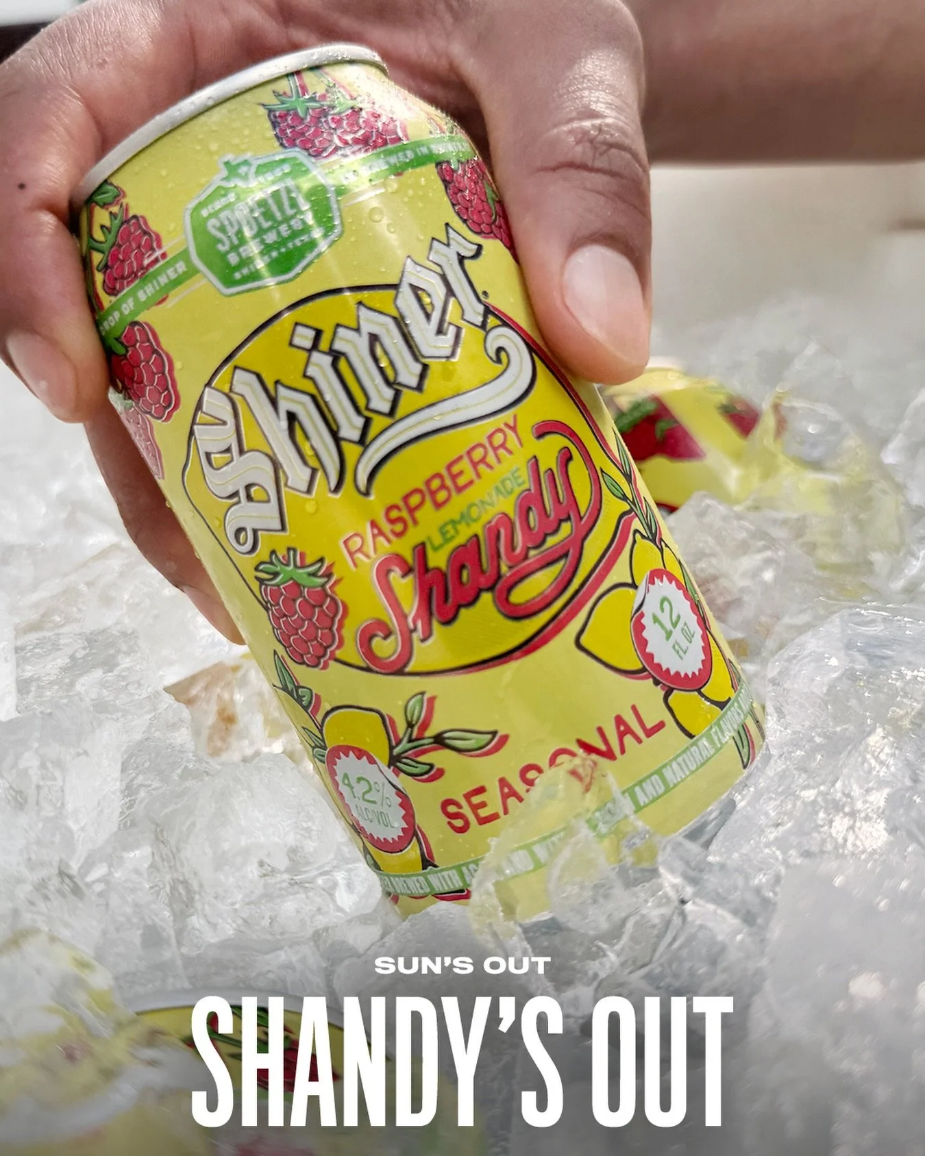 When temps go up, cool down with new Shiner Raspberry Lemonade Shandy. Prosit! 🍻