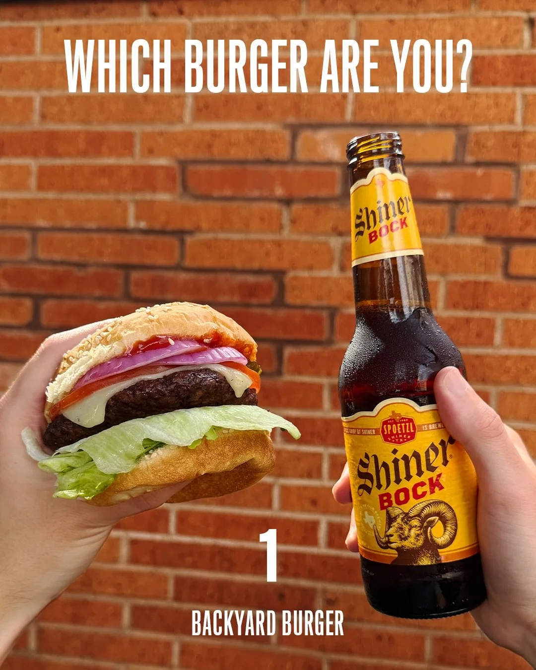 No matter the burger, the beer should be Shiner.