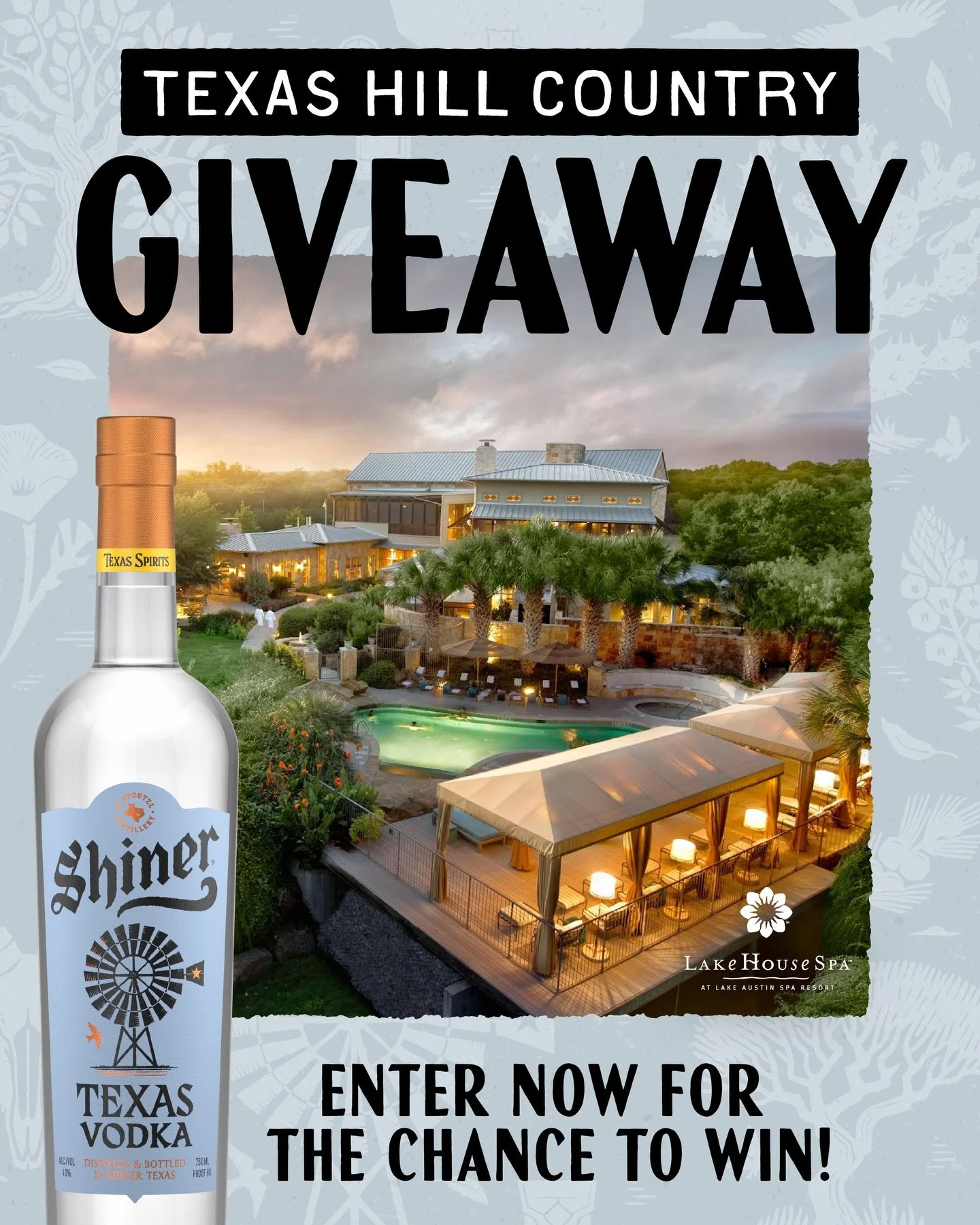 ☀️ HILL COUNTRY GIVEAWAY 🌳 The Texas Hill Country is waiting on you. Are you ready to Get Outside with Shiner Spirits? We&rsquo;re giving away a weekend getaway to @lakeaustinspa Resort, the kind of trip you&rsquo;ll be talking about for years to co