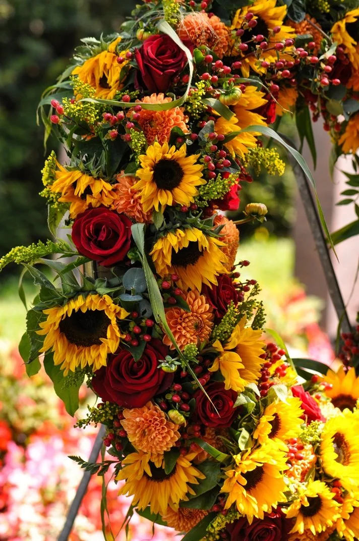 autumn funeral heart