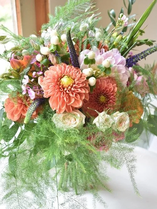Many congratulations to the lovely couple K &amp; G who tied the knot yesterday at the stunning Mansion House @shuttleworthtrust 

The couple chose a wonderful mix of warm colours with touches of pink &amp; purple - with grasses &amp; pheasant feathe