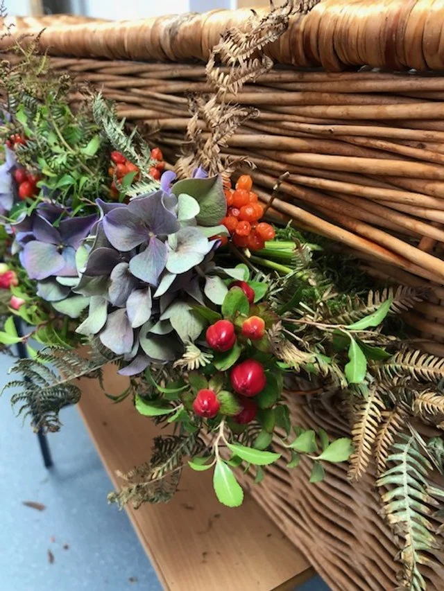 funeral flowers garland