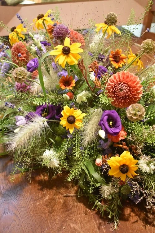 wild funeral flowers