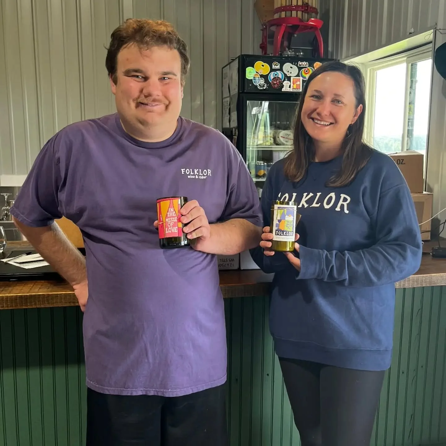 You've been loving the candles from @claytonsrecycledcandles and we just got a bunch of new fall scents! 

We love that our wine bottles &amp; labels get a second life and support another small business. 

Available in the tasting room &amp; we'll ha