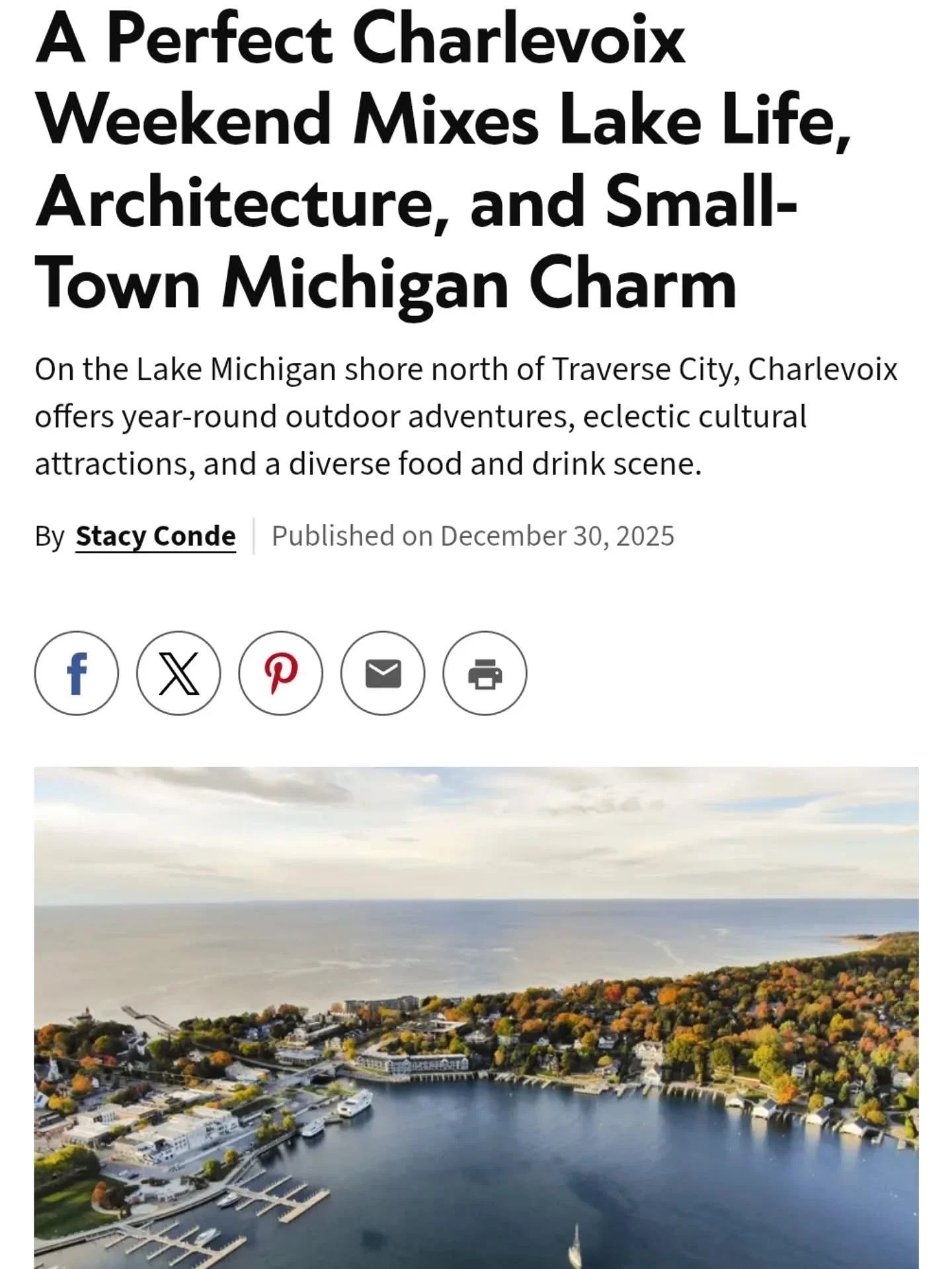 Starting the year with some Charlevoix love in @midwestlivingmag 

Thank you @thefreshcondiments for featuring us among so many local faves! 

If you're planning a trip to Charlevoix this winter or starting to daydream about summer, check out the pie
