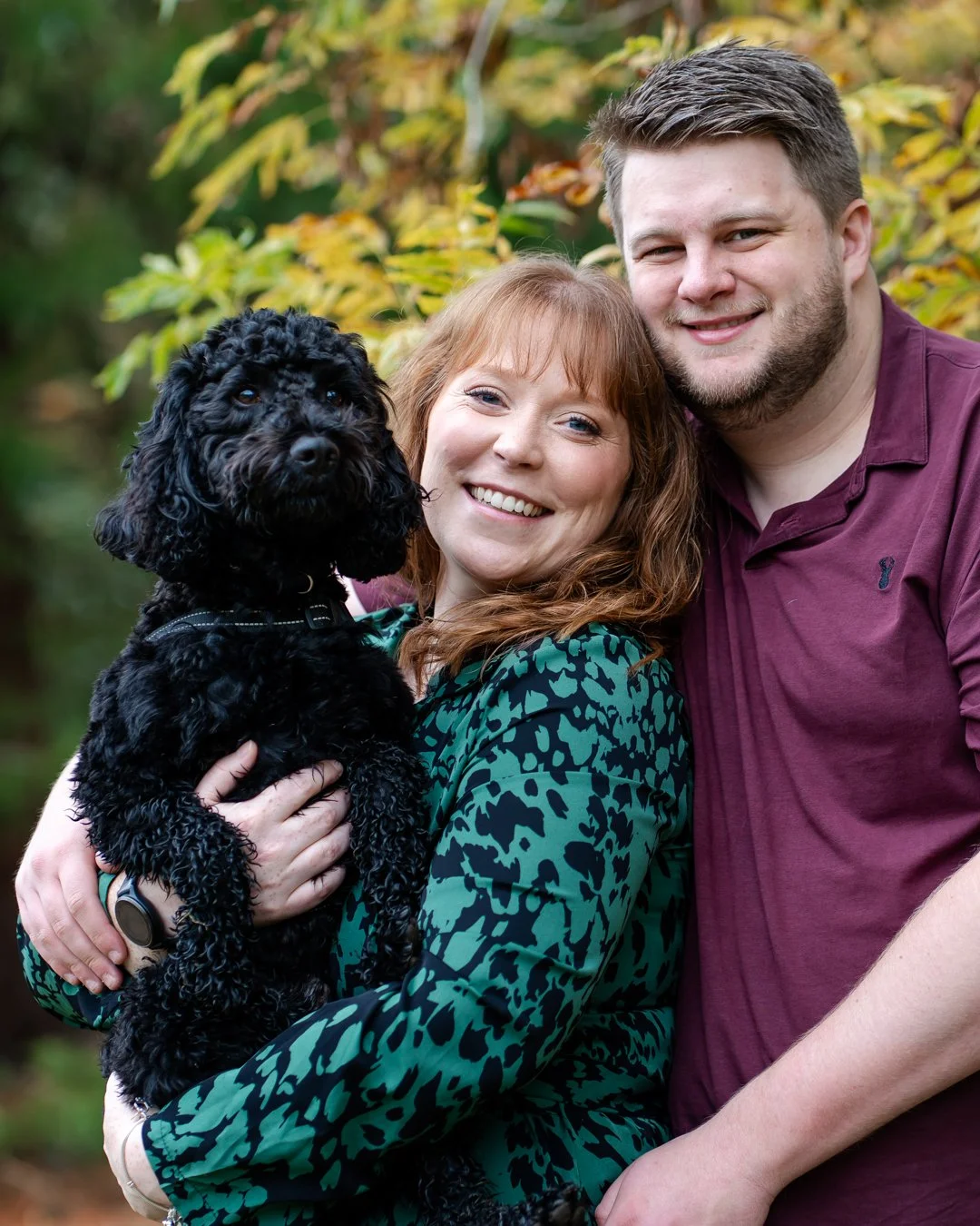 I loved this pre-wedding shoot with E&T where we were surrounded by Autumn colours and featuring lots of photobombs from their energetic dog Moose! 🐾
It was so lovely to spend some time with them ahead of their wedding next year - roll on 2026!