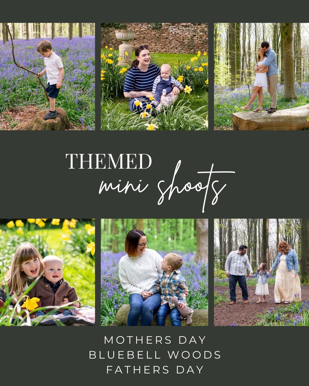 My Spring mini-shoot dates are now available to book!

I currently have 3 dates in the diary to coincide with Mothers Day and Fathers Day (the shoots will handily take place the weekend before so you will have the photos back in time) and also my eve