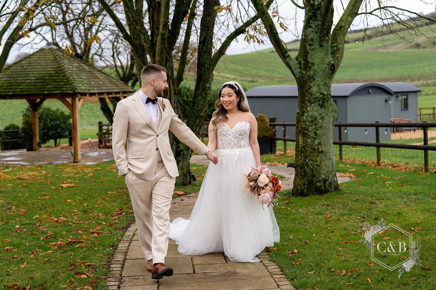 Mocha Mousse Wedding Inspiration at Wellington Barn