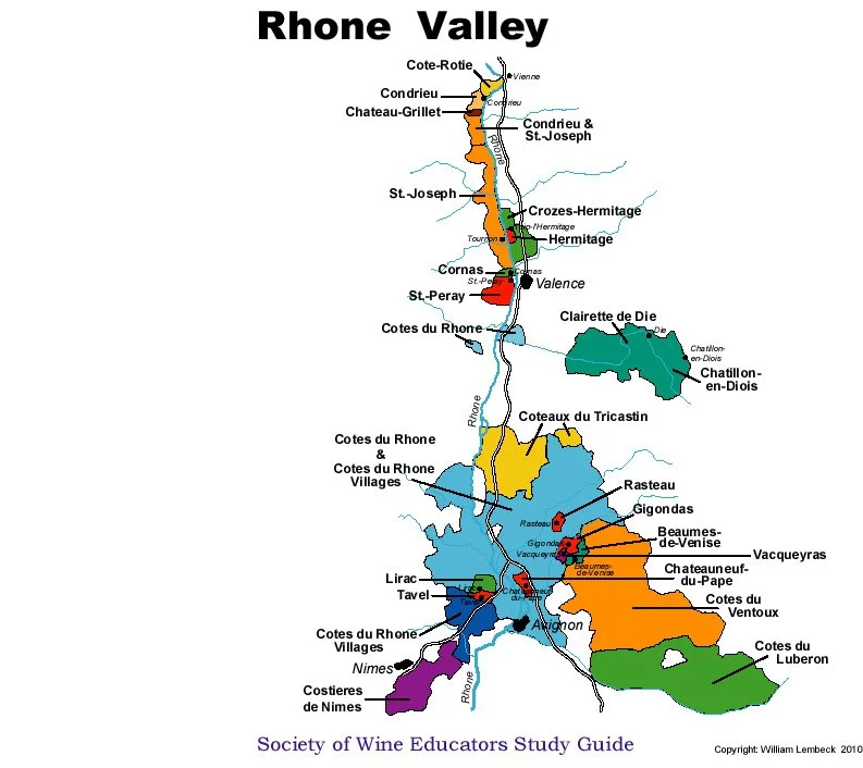 Rhone Valley France Six-Course Wine Dinner