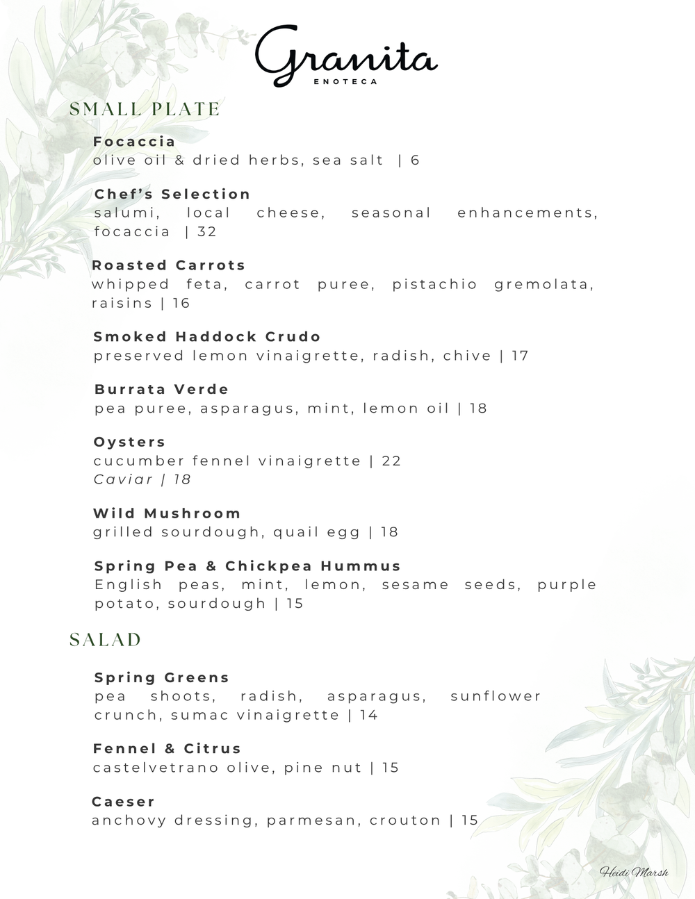 Summer Dining — Granita