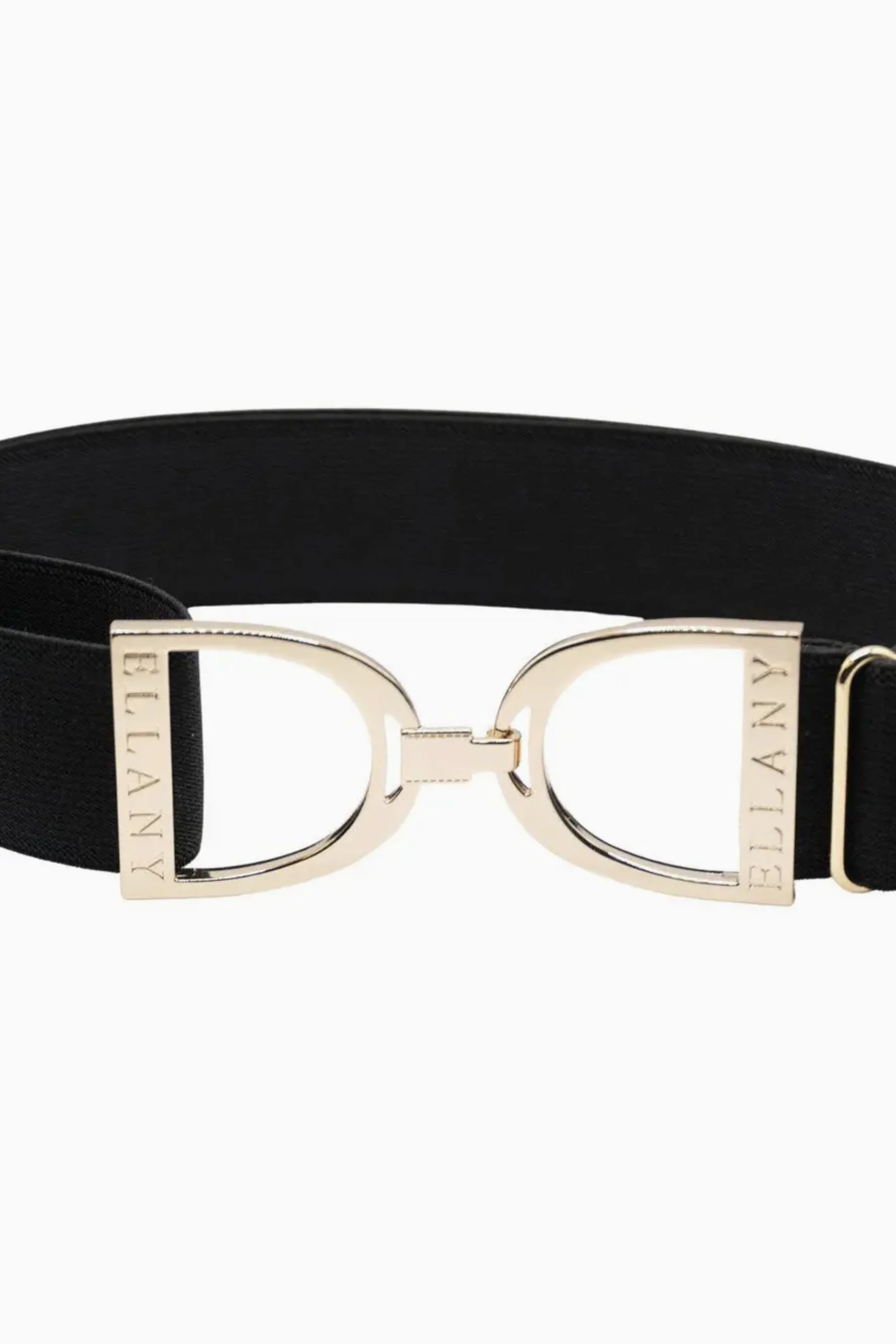 Ellany Stirrup Elastic Belt In Black & Gold 1.5" - Youth - Adult 2XL