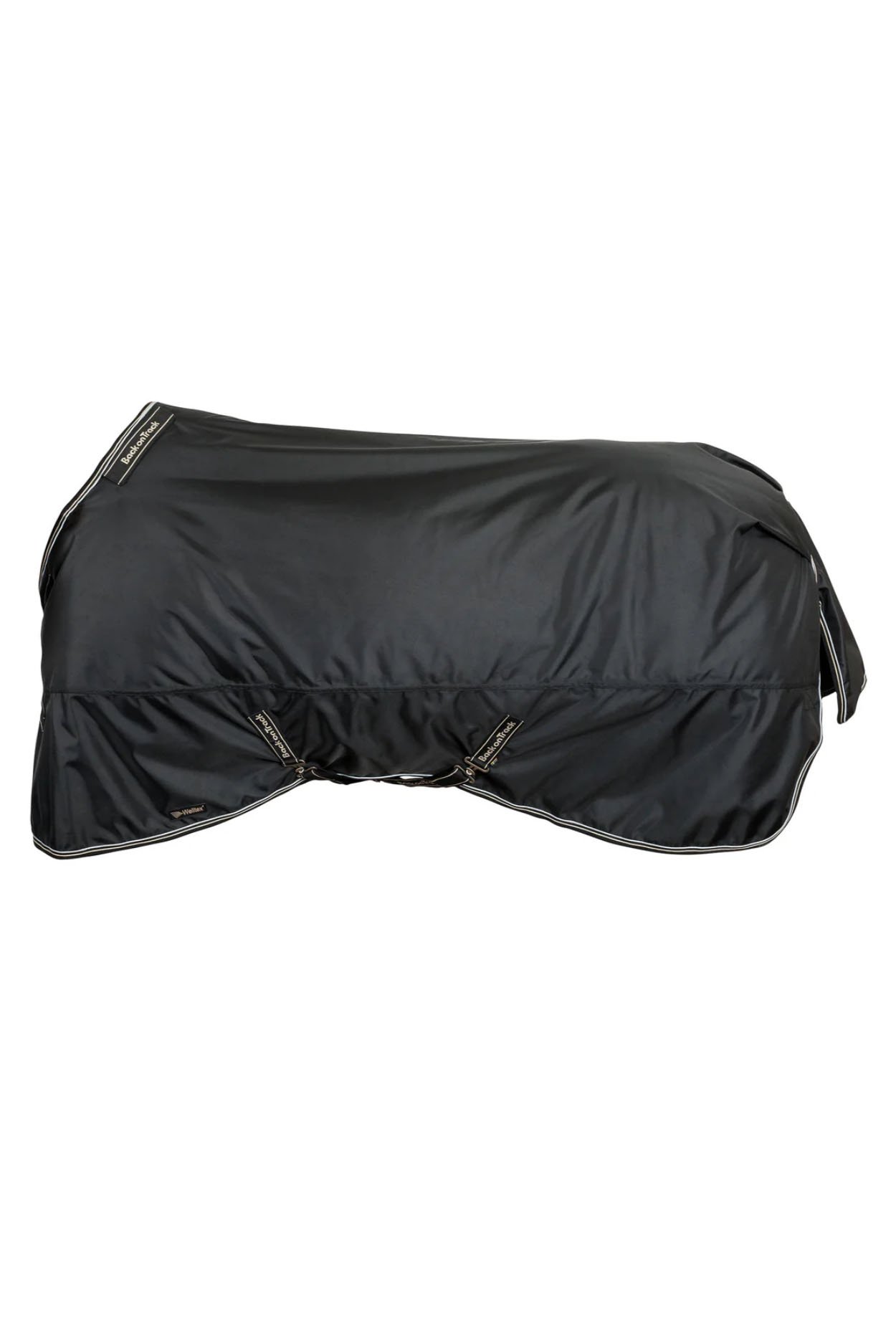 Back On Track Obsidian Turnout Blanket with Neck Cover In Black - 2nd Round Equestrian