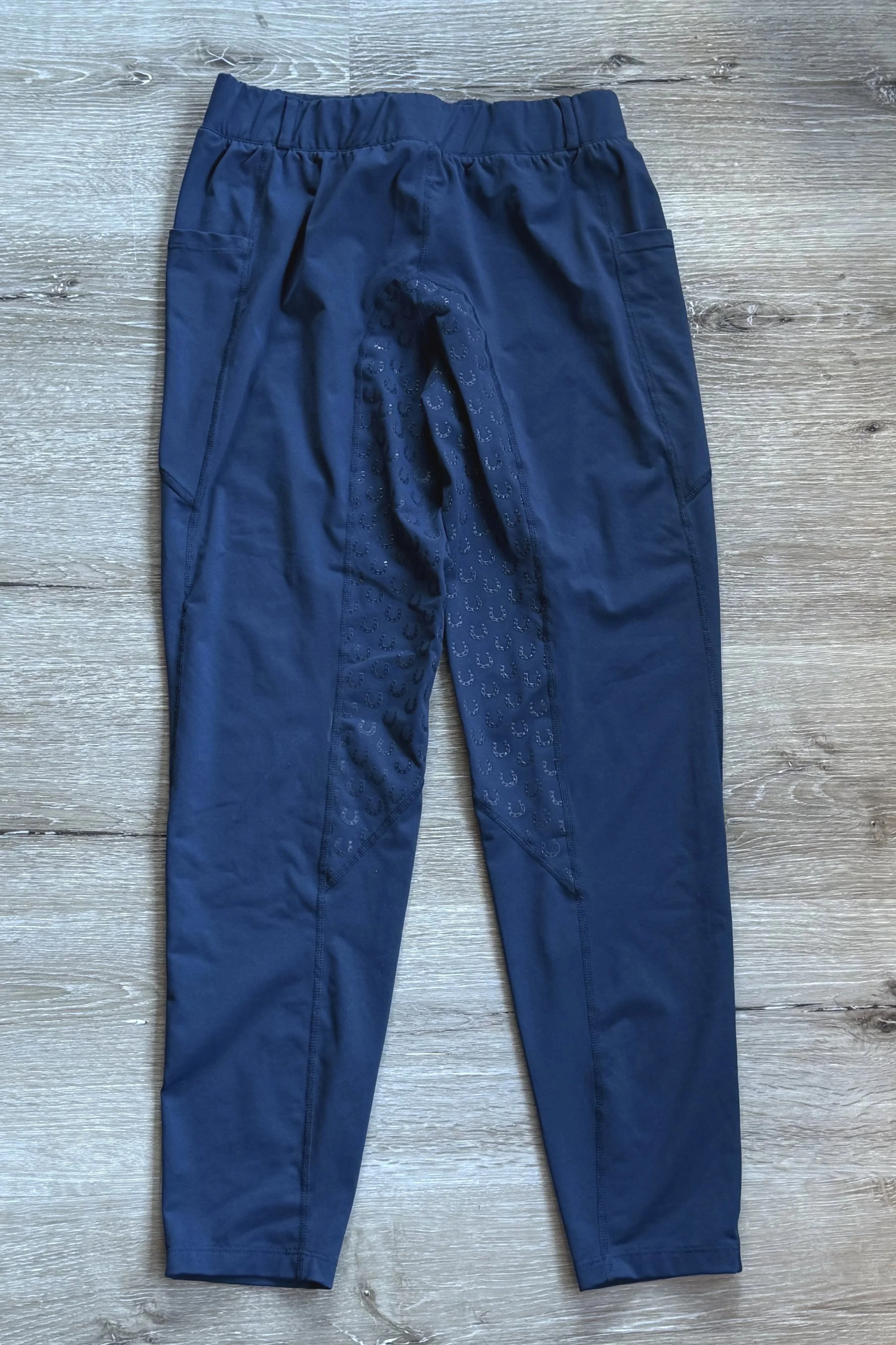 FitsT4 Full Seat Breeches With Pockets In Navy - Large