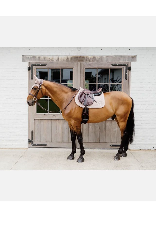 Kentucky Horsewear 3D Logo Onion Quilt Jumping Saddle Pad In Old Rose - 2nd Round Equestrian