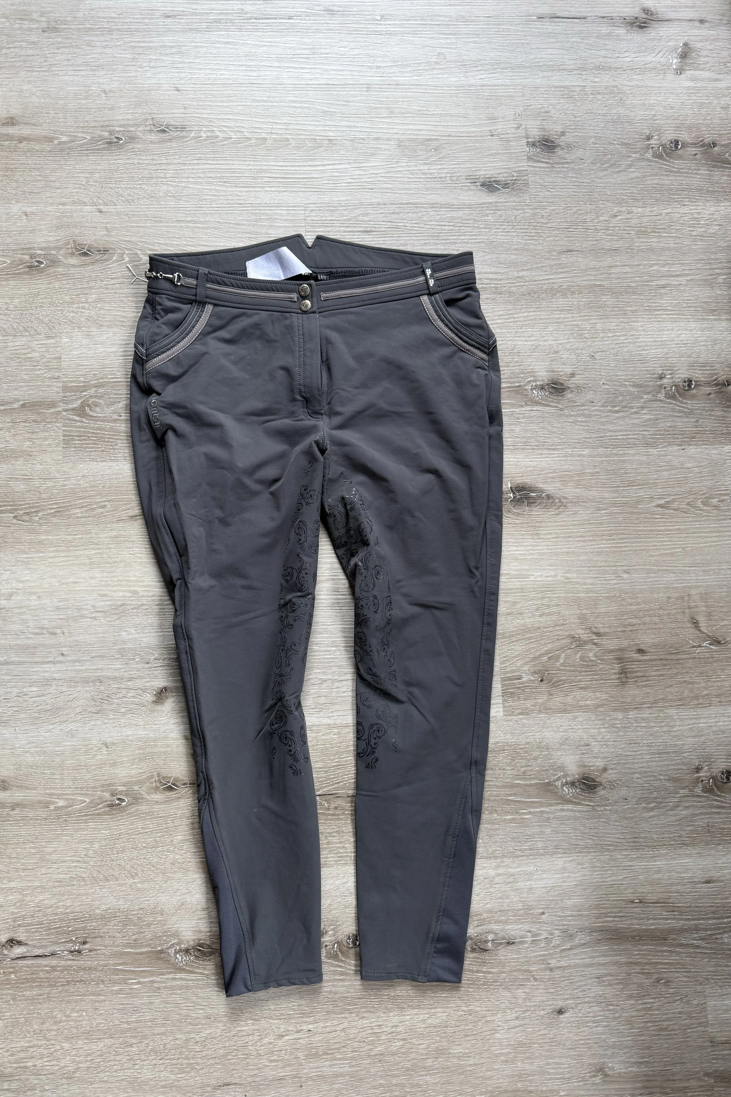 Montar Silicone Full Seat Breech in Grey - Ladies' 48/US 32