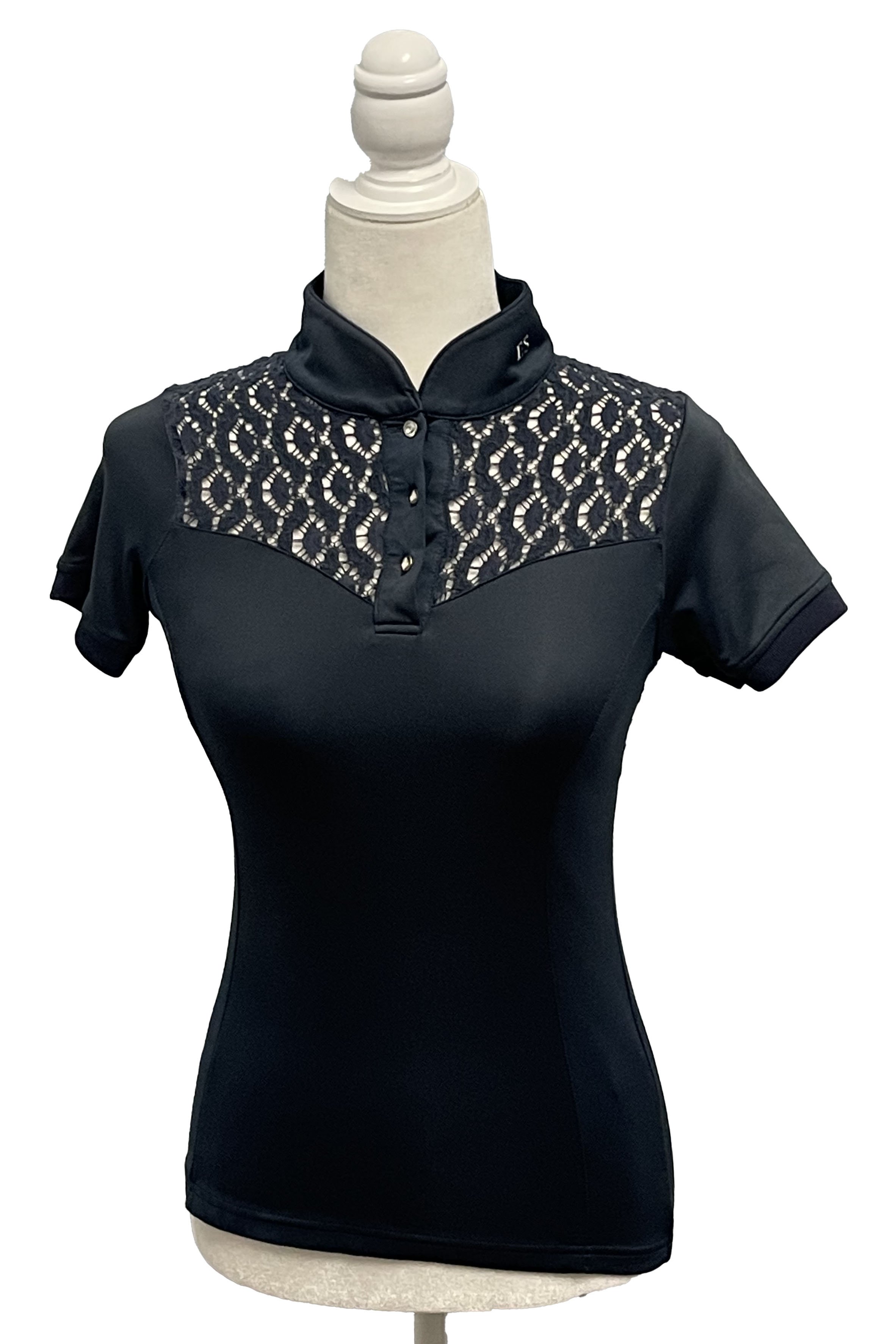 Equestrian Stockholm Champion Short Sleeve Top In Navy - XS - 2nd Round Equestrian