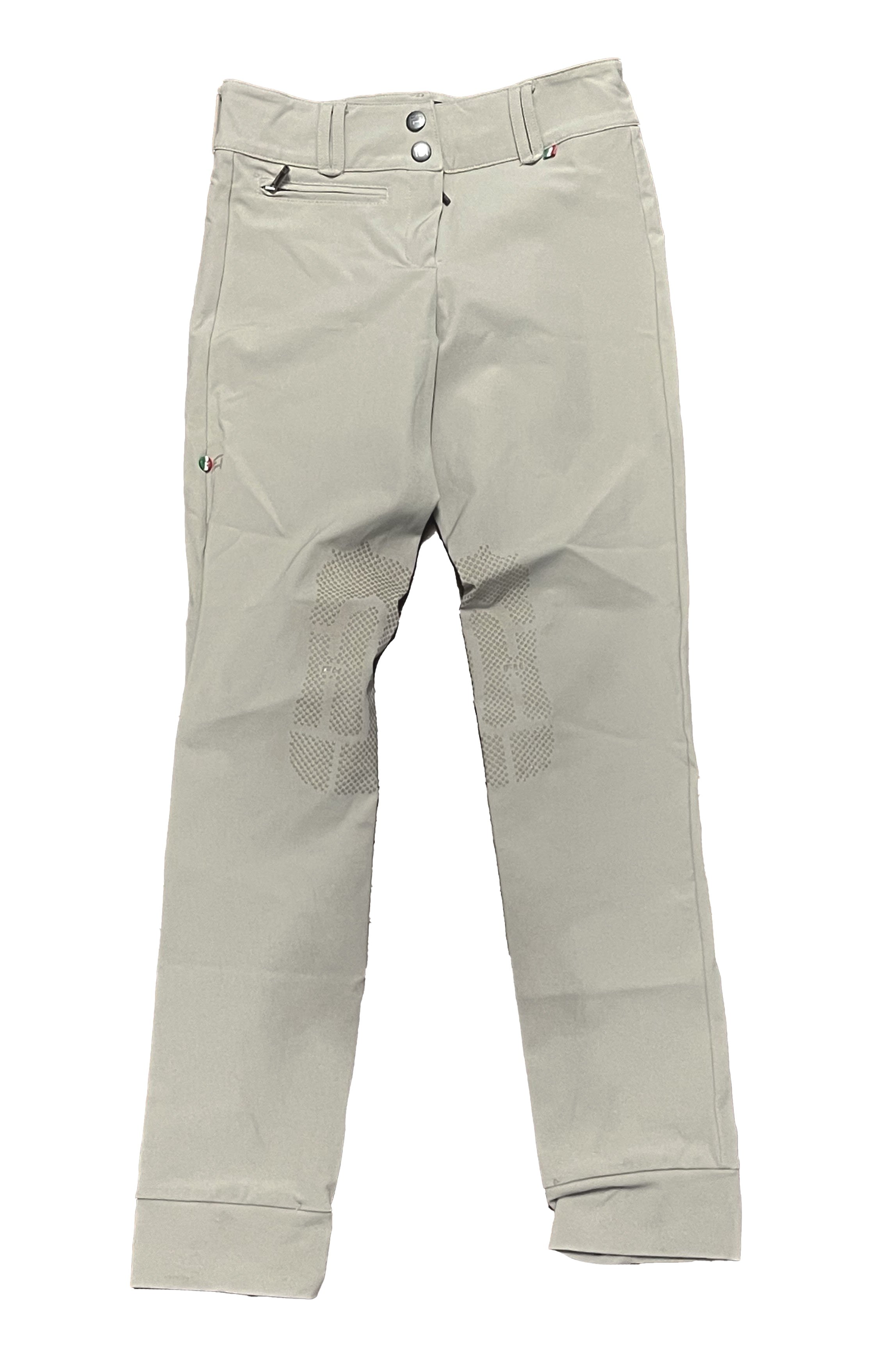 For Horses Jody Knee Patch Breeches In Tan - Kids 14